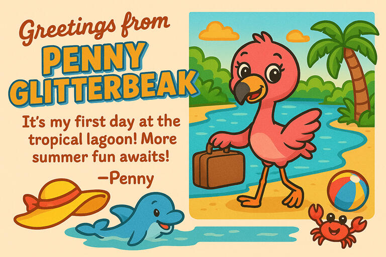 Greetings Greetings from Penny Glitterbeak